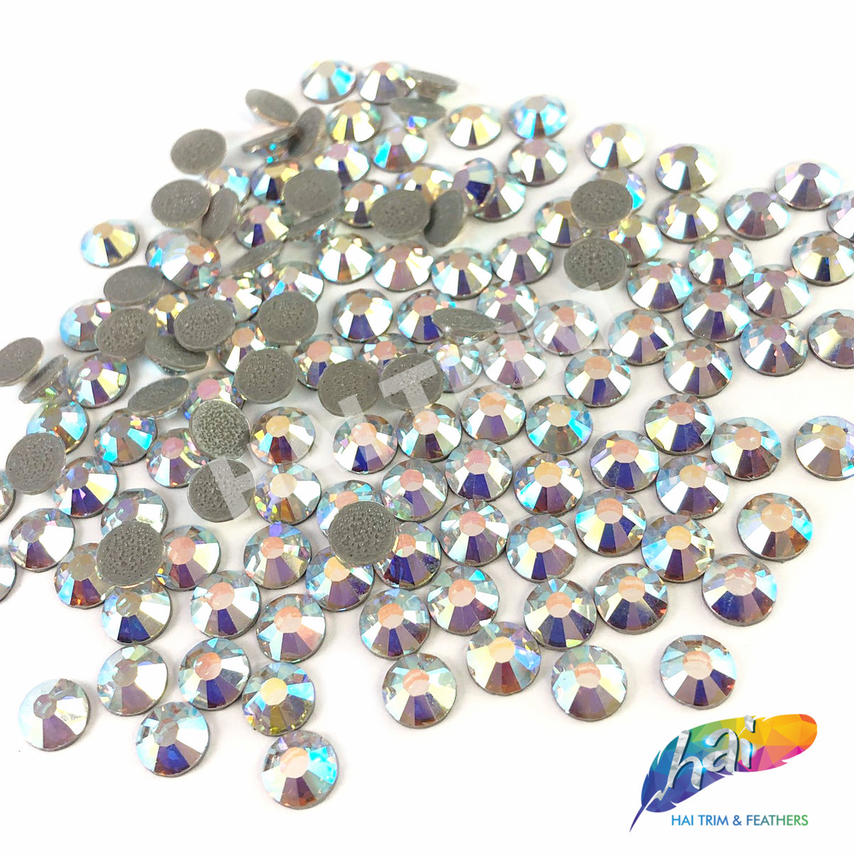 3 Bags Of Preciosa Crystals Flatback Non-hotfix Clear 100 Per Bag(300  total)Ss10