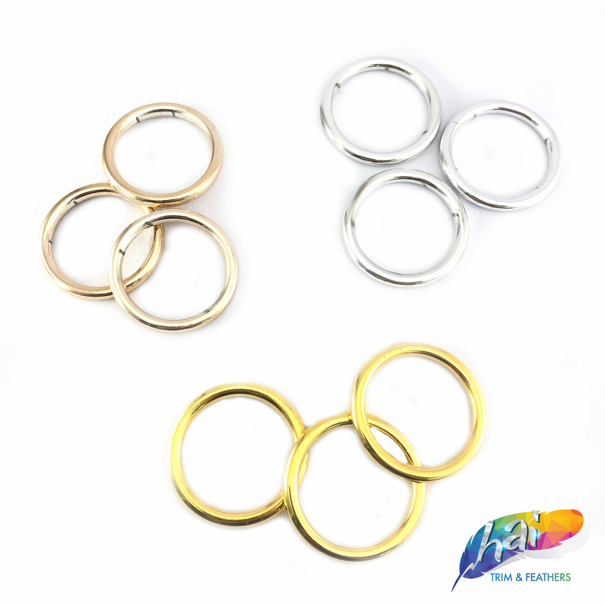 1-1/2 Round Plastic Ring, 12 ct