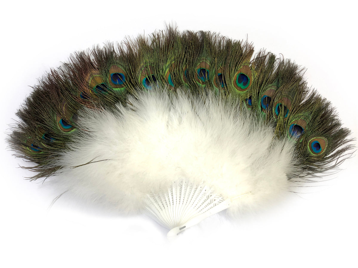 white peacock wing feathers
