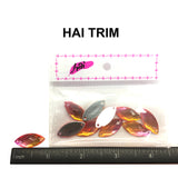 Orange/Pink 2-tone (Ombré) Resin Stones