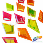 29x48mm Diamond Neon AB Resin Stones (4 pieces)