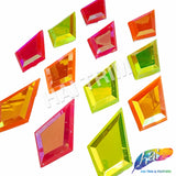 29x48mm Diamond Neon AB Resin Stones (4 pieces)