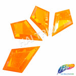 29x48mm Diamond Neon AB Resin Stones (4 pieces)