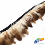 2-3" Natural Rooster Saddle Fringe (1 Yard)