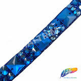 1" Beaded Acrylic Stone Trim on Glitter Tape, ACR-006