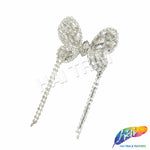 Crystal Butterfly Rhinestone Applique with Fringe, BA-183