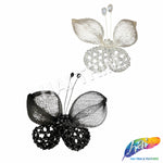 Butterfly Wired Beaded Applique, BA-203