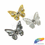 Sequins Rhinestone Butterfly Applique, BA-206