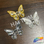 Sequins Rhinestone Butterfly Applique, BA-206