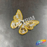 Sequins Rhinestone Butterfly Applique, BA-206