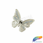 Sequins Rhinestone Butterfly Applique, BA-206