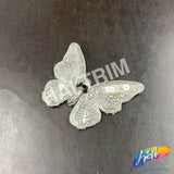 Sequins Rhinestone Butterfly Applique, BA-206