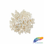 Ivory Pearl Wired Beaded Motif Applique, BA-210