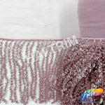 Beaded Sequin Fringe with Mesh (6" 12"), BSF-002