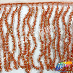 Beaded Sequin Fringe with Mesh (6" 12"), BSF-002