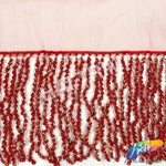 Beaded Sequin Fringe with Mesh (6" 12"), BSF-002