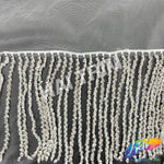 Beaded Sequin Fringe with Mesh (6" 12"), BSF-002