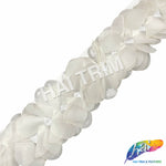 SALE! 2" Flower Petal Chiffon Embroidered Trim, EMB-065