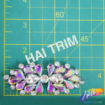 Crystal Bow Motif Rhinestone Iron On Applique, IA-069