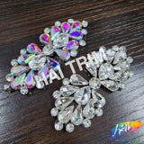 Crystal Bow Motif Rhinestone Iron On Applique, IA-069