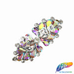 Crystal Bow Motif Rhinestone Iron On Applique, IA-069