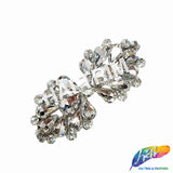 Crystal Bow Motif Rhinestone Iron On Applique, IA-069