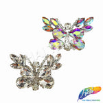 Crystal Butterfly Motif Rhinestone Iron On Applique, IA-076