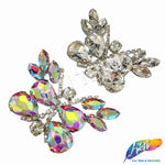 Crystal Butterfly Motif Rhinestone Iron On Applique, IA-076