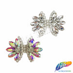 Crystal Bow Motif Rhinestone Iron On Applique, IA-081