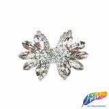 Crystal Bow Motif Rhinestone Iron On Applique, IA-081