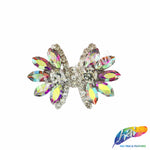 Crystal Bow Motif Rhinestone Iron On Applique, IA-081