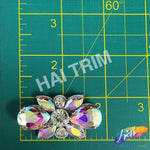 Crystal Motif Rhinestone Iron On Applique, IA-084