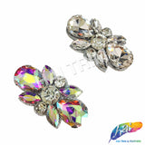 Crystal Motif Rhinestone Iron On Applique, IA-084