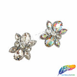 Crystal Motif Rhinestone Iron On Applique, IA-086