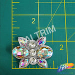 Crystal Motif Rhinestone Iron On Applique, IA-086