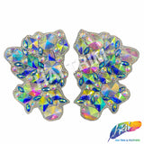 Multicolor Clustered Resin Stone Iron On Applique (Sold by Pair), IRA-090