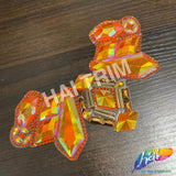 Neon Orange AB Resin Stone Iron On Applique, IRA-141