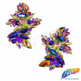 Purple/Pink/Multicolor Motif Iron On Applique (sold by pair), IRA-181