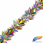 1 1/2" Multicolor Spike Iron On Trim, IRT-159