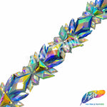 1 1/2" Multicolor Spike Iron On Trim, IRT-159