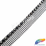 1-Row Crystal Rhinestone Trim with Side Net, A-001N