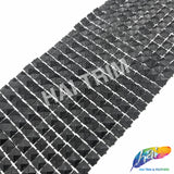 12-Row Matte Textured Square Stud Plastic Banding, PSB-011