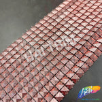 12-Row Matte Textured Square Stud Plastic Banding, PSB-011