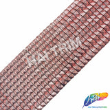 12-Row Matte Textured Square Stud Plastic Banding, PSB-011