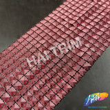 12-Row Matte Textured Square Stud Plastic Banding, PSB-011