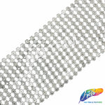 12-Row Silver Flower Stud Plastic Banding, PSB-017