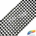 10-row Spike Plastic Stud Banding with Rhinestones, PSB-022