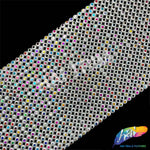 21-row Multicolored Sunburst Round Plastic Stud Banding, PSB-023