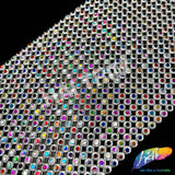 21-row Multicolored Sunburst Round Plastic Stud Banding, PSB-023