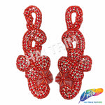 Beaded Rhinestone Motif Applique (sold by pair), RA-254 Colors